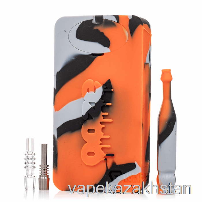 Vape Kazakhstan Ooze Slugger Dabbin Silicone Dugout After Midnight (Black / Grey / Orange)